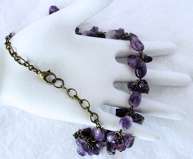 Amethyst Chip Necklace - Juicybeads Jewelry