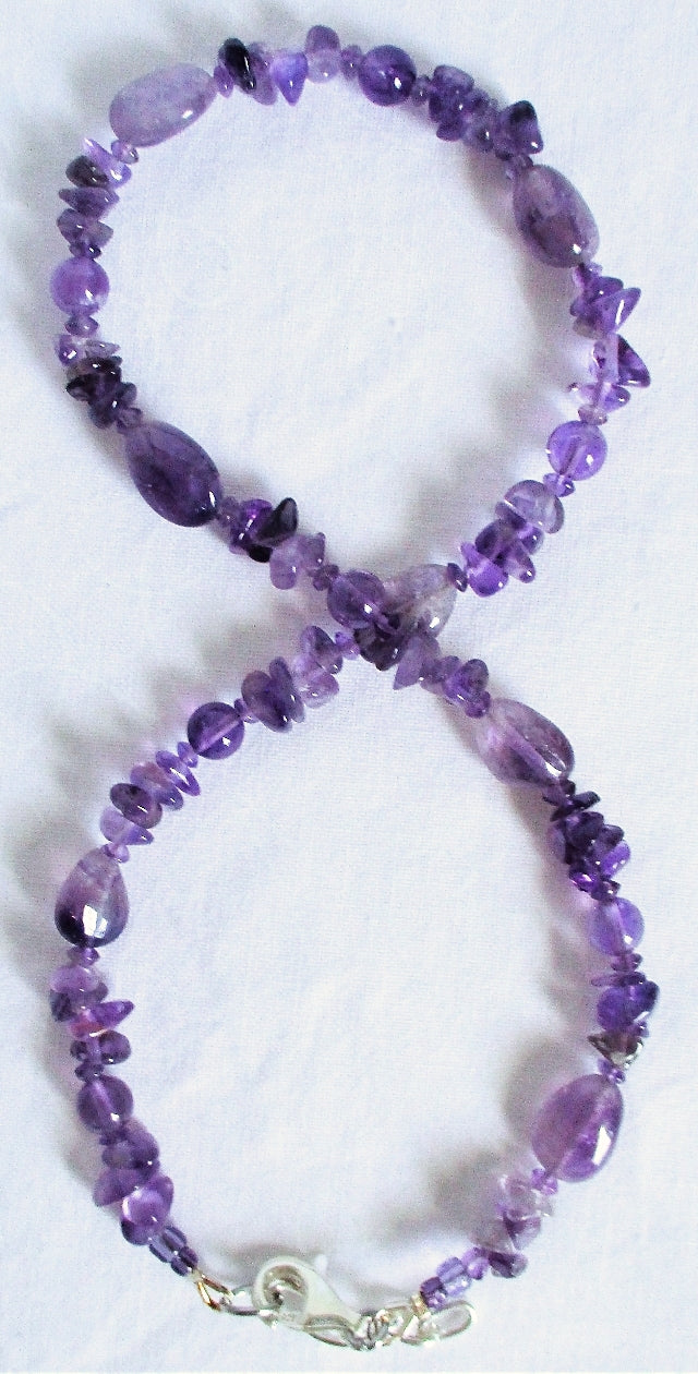 Amethyst Wrap Bracelet - Juicybeads Jewelry