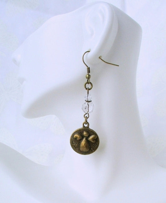 Brass Angel Dangle Earrings - Juicybeads Jewelry