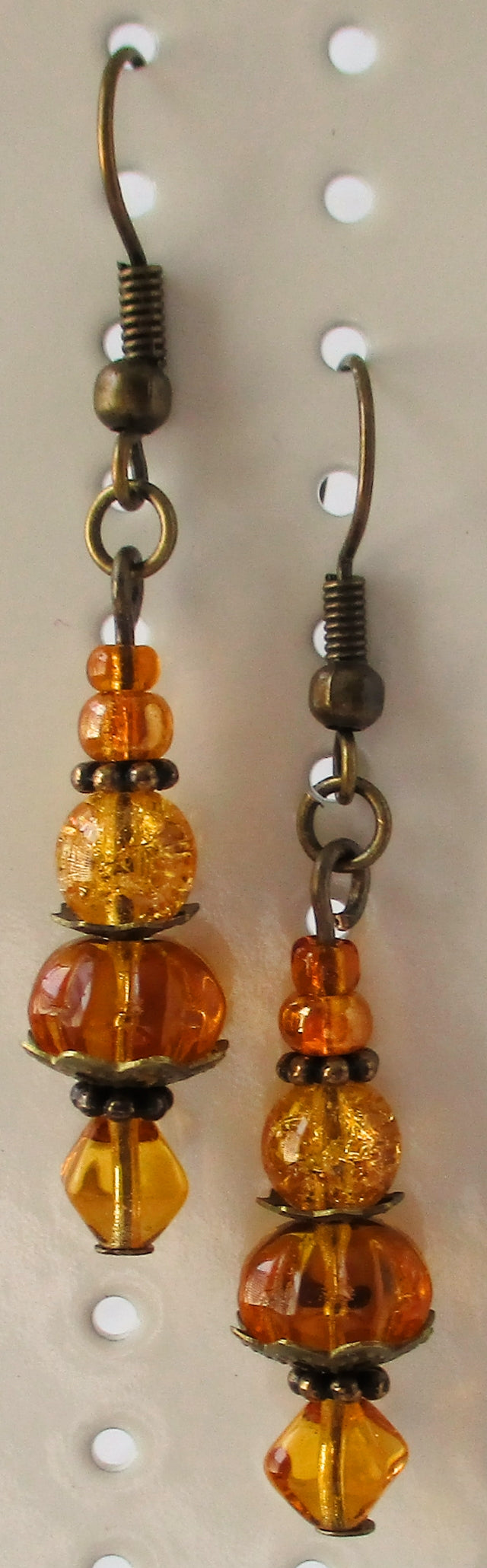 Brown Drop Earrings - Juicybeads Jewelry