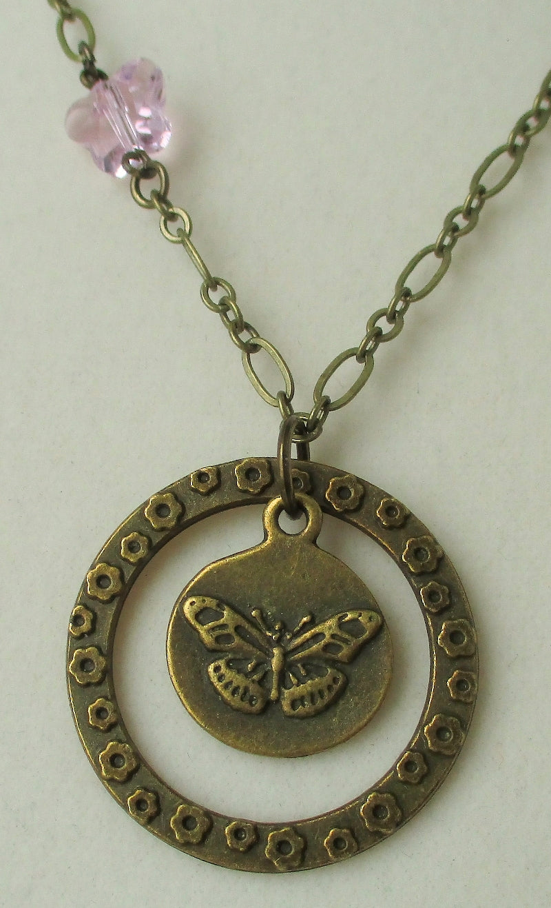 Butterfly Pendant Necklace - Juicybeads Jewelry