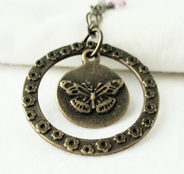Butterfly Pendant Necklace - Juicybeads Jewelry