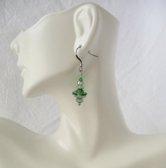 light green drop earrings juicybeads jewelry