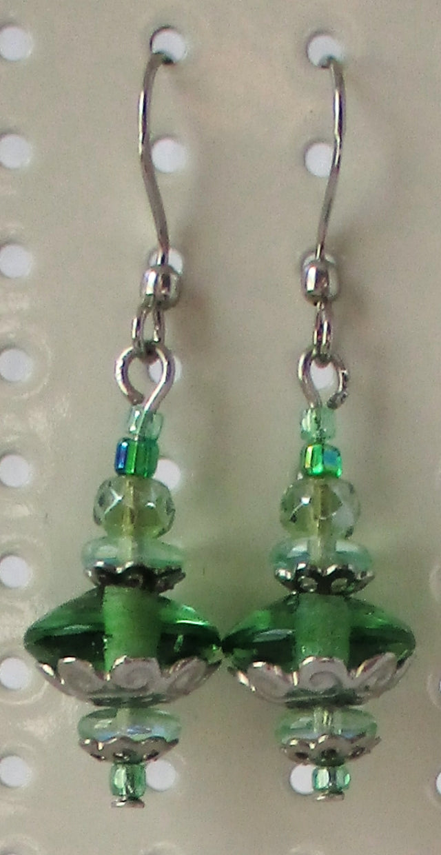 light green drop earrings juicybeads jewelry