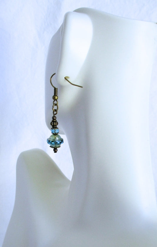 Light Blue Drop Earrings - Juicybeads Jewelry