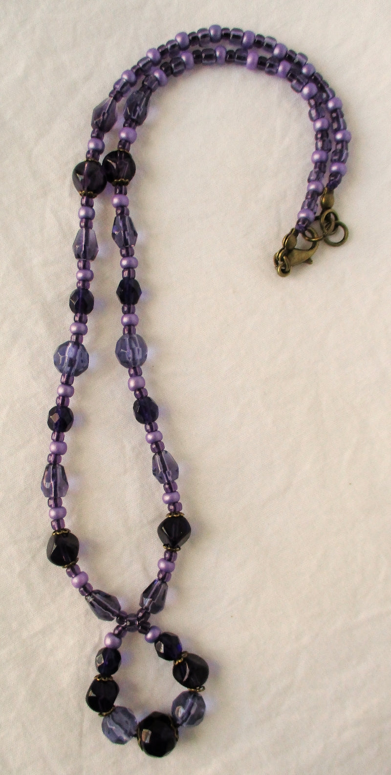 Mixed Purple Beaded Necklace - Juicybeads Jewelry