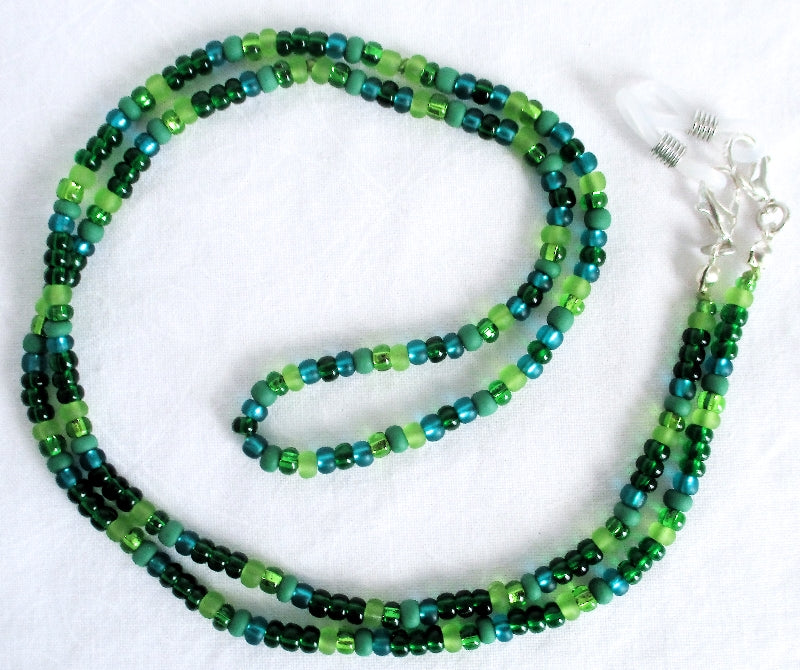 Spring Green Beaded Eyeglass Chain - Juicybeads Jewelry