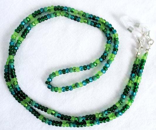 Spring Green Beaded Eyeglass Chain - Juicybeads Jewelry