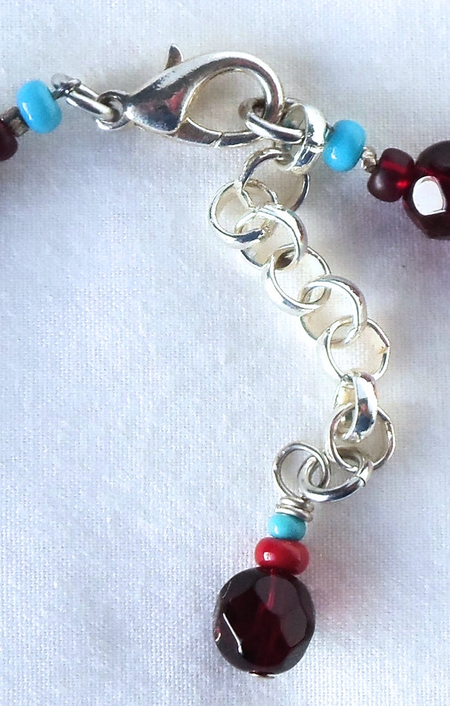 Western Beaded Heart Necklace - Juicybeads Jewelry