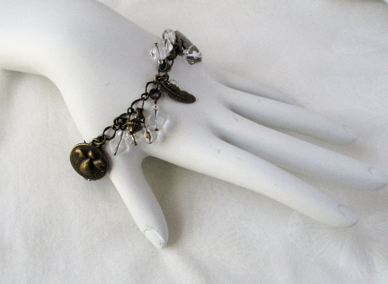 Brass Angel Charm Necklace - Juicybeads Jewelry