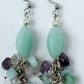 Amazonite Cluster Earrings - Juicybeads Jewelry