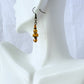 Amber Brown Beaded Earrings - Juicybeads Jewelry