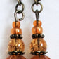 Amber Brown Beaded Earrings - Juicybeads Jewelry