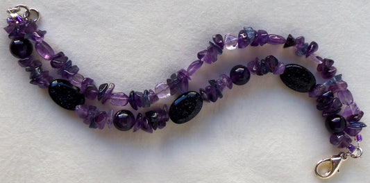 Amethyst Crystal Bracelet  - Juicybeads Jewelry