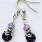 Amethyst Stack Drop Earrings - Juicybeads Jewelry