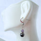 Amethyst Stack Drop Earrings - Juicybeads Jewelry