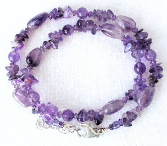 Amethyst Wrap Bracelet - Juicybeads Jewelry