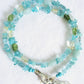 Aquamarine Wrap Bracelet - Juicybeads Jewelry