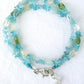 Aquamarine Wrap Bracelet - Juicybeads Jewelry