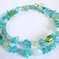 Aquamarine Wrap Bracelet - Juicybeads Jewelry