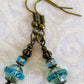 Beaded Light Blue Drop Earrings - Juicybeads Jewelry