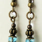Beaded Light Blue Drop Earrings - Juicybeads Jewelry