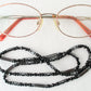 Black Beaded Eyeglass Chain - Juicybeads Jewelry