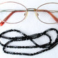Black Beaded Eyeglass Chain - Juicybeads Jewelry