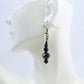 Black Deco Drop Earrings - Juicybeads Jewelry