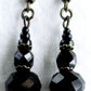 Black Deco Drop Earrings - Juicybeads Jewelry