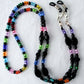 Black/Multicolor Beaded Eyeglass Chain - Juicybeads Jewelry