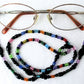 Black/Multicolor Beaded Eyeglass Chain - Juicybeads Jewelry
