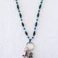 Black multicolor beaded lanyard Juicybeads Jewelry