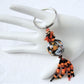 Black & Orange Beaded Keychain - Juicybeads Jewelry