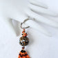 Black & Orange Beaded Keychain - Juicybeads Jewelry