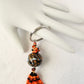 Black & Orange Beaded Keychain - Juicybeads Jewelry
