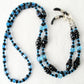 Blue & Black Beaded Eyeglass Chain - Juicybeads Jewelry