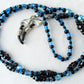 Blue & Black Beaded Eyeglass Chain - Juicybeads Jewelry