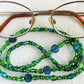 Blue Flower Beaded Eyeglass Chain - Juicybeads Jewelry