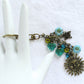 Blue Flowers Beaded Purse Charm - Juicybeads Jewelry