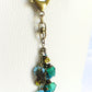 Blue Flowers Beaded Purse Charm - Juicybeads Jewelry