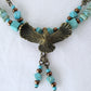 Blue Magnesite Chain Necklace - Juicybeads Jewelry