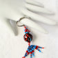 Blue & Red Beaded Keychain - Juicybeads Jewelry