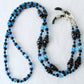 Blue & Black Beaded Eyeglass Chain - Juicybeads Jewelry