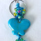 Blue Butterfly Beaded Keychain - Juicybeads Jewelry