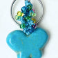 Blue Butterfly Beaded Keychain - Juicybeads Jewelry