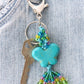 Blue Butterfly Beaded Keychain - Juicybeads Jewelry