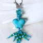 Blue & Green Butterfly Keychain - Juicybeads Jewelry
