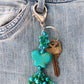 Blue & Green Butterfly Keychain - Juicybeads Jewelry