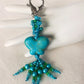 Blue & Green Butterfly Keychain - Juicybeads Jewelry